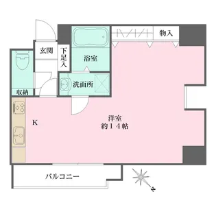 メロディーハイム東帝塚山【2階】の間取り