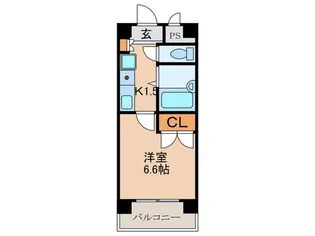 レジデンスミズノ【5階】の間取り