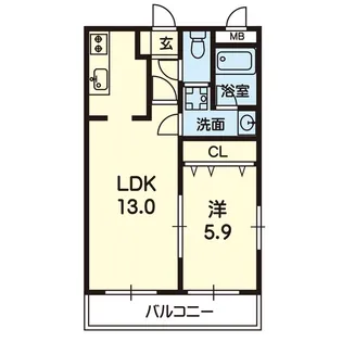 ヒルズikeda【3階】の間取り