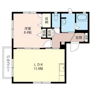 ブリリアントガーデンA【1階】の間取り