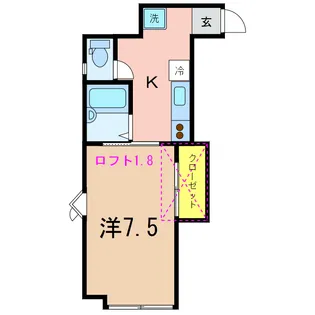 パインハウス【2階】の間取り