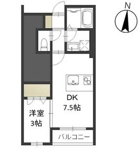 バルコティラール【1階】の間取り