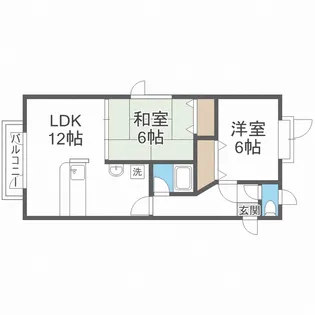 ハイム朝山【2階】の間取り