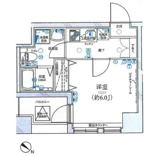 レグラス横浜西口【8階】の間取り