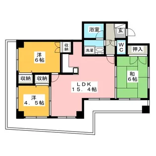緑隣館西【2階】の間取り