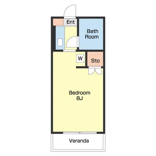 ヒュッテ丸山【1階】の間取り