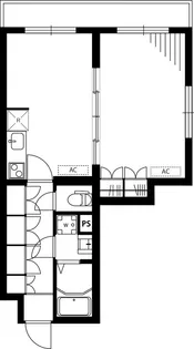 リブリ・K & W 上池台【4階】の間取り
