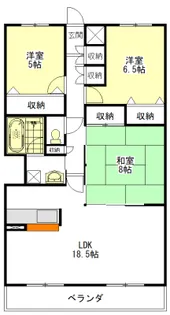 ドムス喜兵衛【3階】の間取り