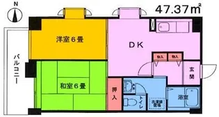 ツインズ木場【3階】の間取り