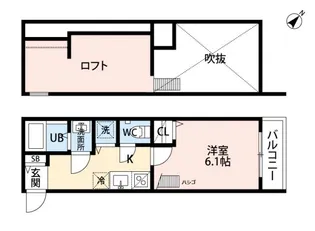 Tiare de Asuka(ティアラドアスカ)【1階】の間取り