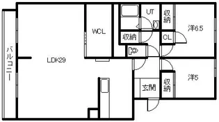 ティエール教育大前 308号室【3階】の間取り