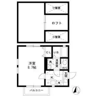 ビアンカ東金町D棟【2階】の間取り