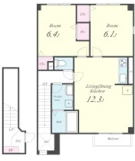 ベルフレーズ【1階】の間取り