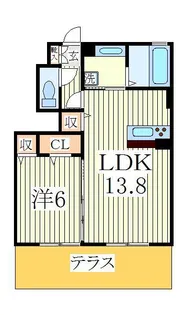 マローネ柏【1階】の間取り