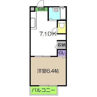 ラピスA棟【1階】の間取り