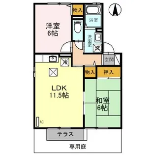 ルミエール C【1階】の間取り