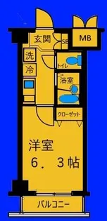 グランヴァン横濱ビアンコーヴォ【3階】の間取り