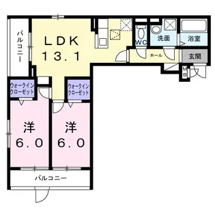 ロイヤルメゾン北巽 I【1階】の間取り