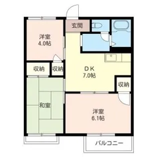 マロンハイムASUKA【2階】の間取り