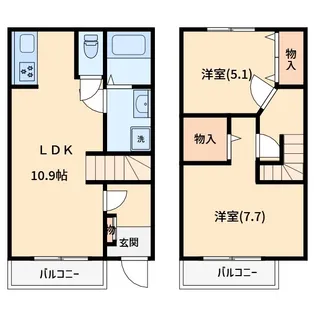 グレイス・ヒルズA棟の間取り