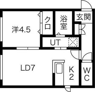 フレグラント菊水【3階】の間取り