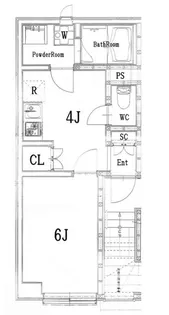 ピアチェーレ入谷【3階】の間取り