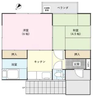 山本荘【2階】の間取り