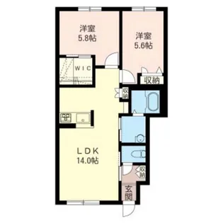 ウイニー【1階】の間取り