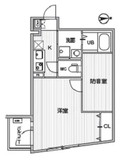 T s Cuore MUSE落合【2階】の間取り