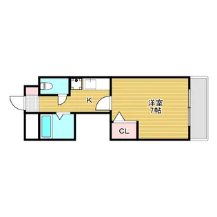 サンハイム蛍池第2【2階】の間取り
