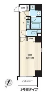 メトロフロント神田【10階】の間取り