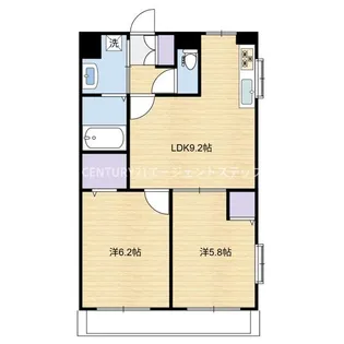 TSグランデ恒久中央【3階】の間取り