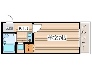 サンみすず【1階】の間取り