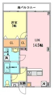 マンションエンラージ【1階】の間取り