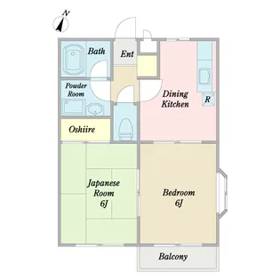 パレス藍II番館【1階】の間取り