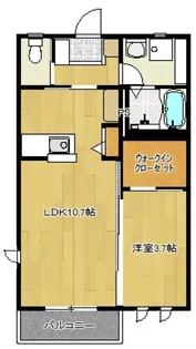 ル・シェソワ【1階】の間取り