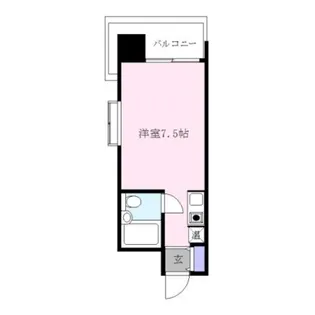 ロマネスク美野島【8階】の間取り