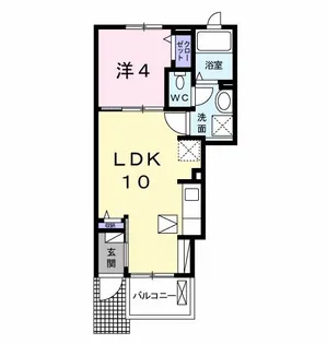 アドラブール【1階】の間取り