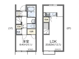 レオネクスト栄【1階】の間取り