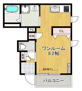 メゾン松の実【1階】の間取り