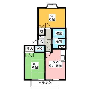 オークスヒル【1階】の間取り
