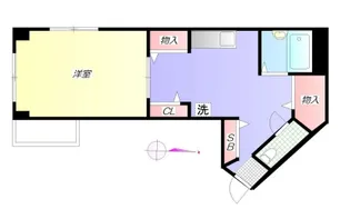 第10スカイブルーマンション【2階】の間取り