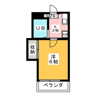 グリーンビュー湘南【2階】の間取り