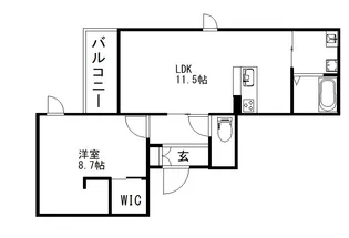 Saphir【2階】の間取り