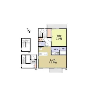 K.Vent Vert【3階】の間取り