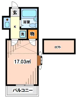 ドミール経堂【1階】の間取り