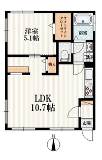 三恵ハイム【1階】の間取り