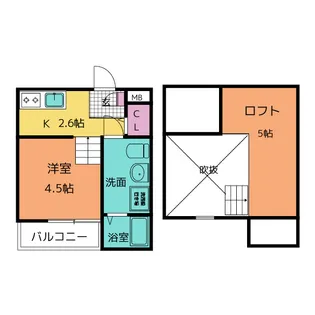 エミューロ【2階】の間取り