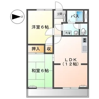 サンシティ有貝【2階】の間取り