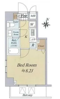 コンシェリア新宿North Frontier【7階】の間取り